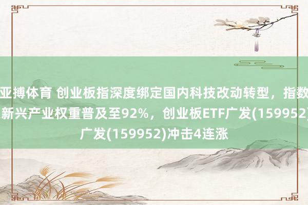 亚搏体育 创业板指深度绑定国内科技改动转型，指数调样后政策新兴产业权重普及至92%，创业板ETF广发(159952)冲击4连涨
