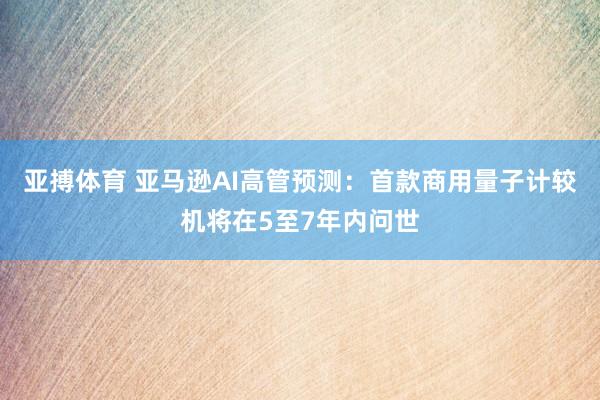 亚搏体育 亚马逊AI高管预测:首款商用量子计较机将在5至7年内问世